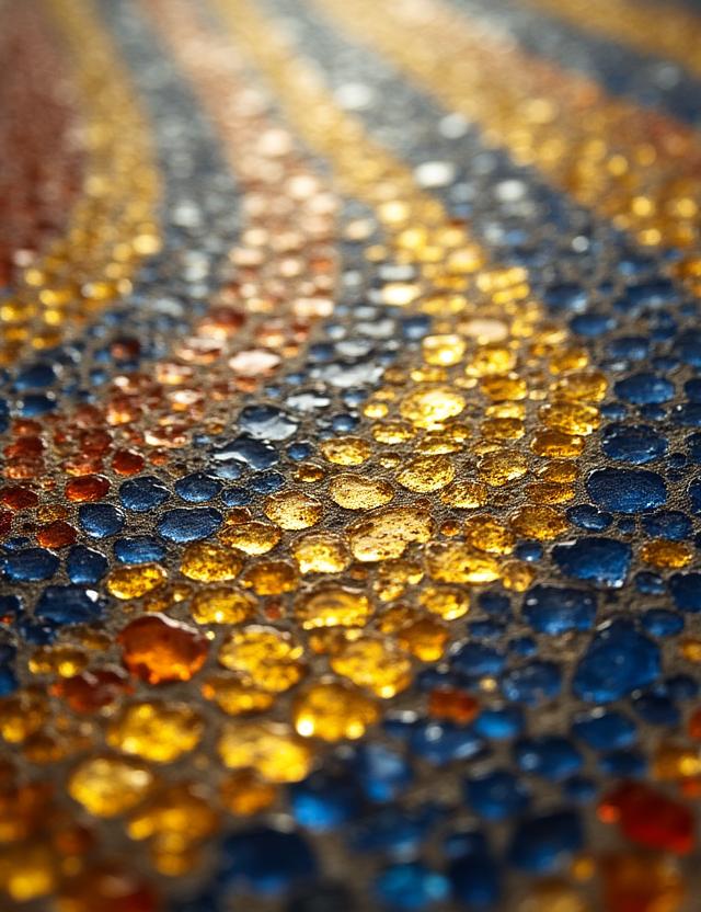 Dettaglio di un mosaico bizantino in una chiesa romana